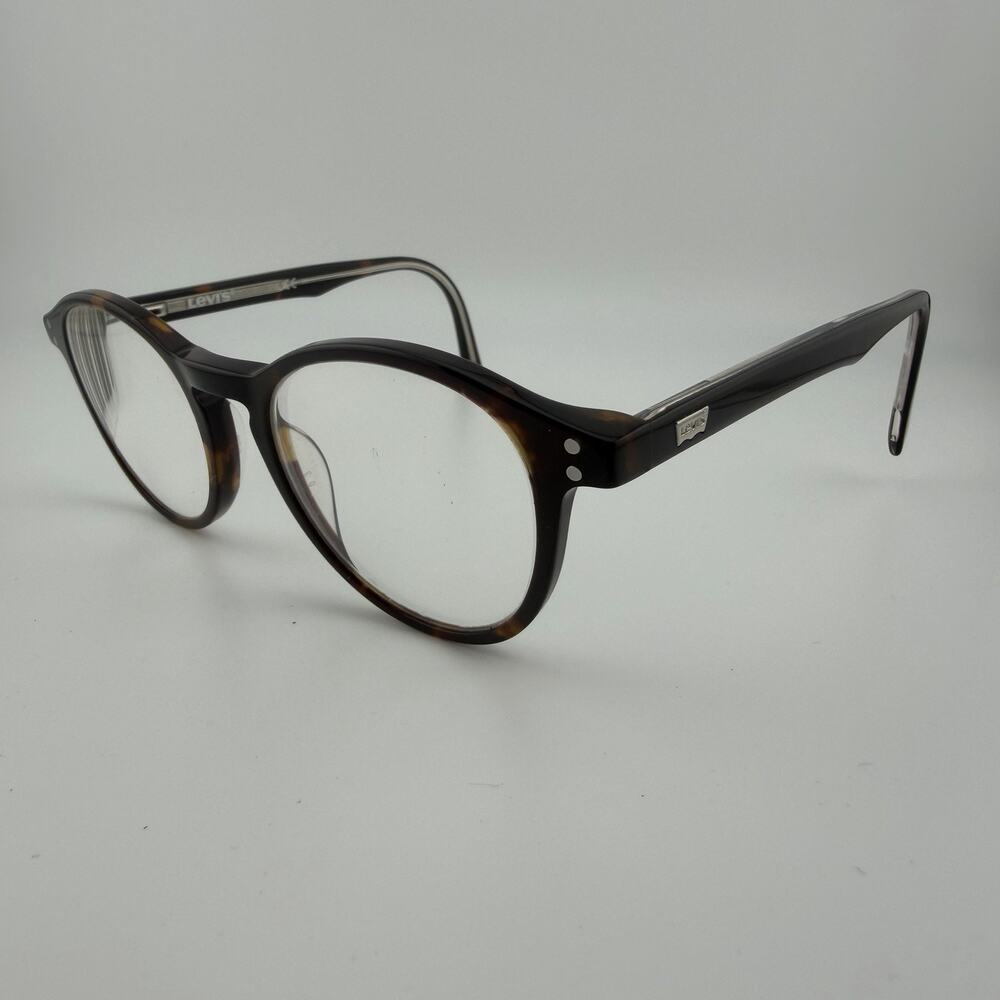 Levi’s V5013 086 Eyeglasses Frames Only Tortoise Round 48-19-145 Hexetate